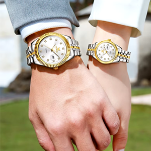 OLEVS 5526 Luxury Couple Watch For Women And Men